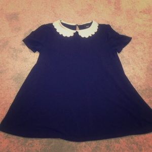 ASOS maternity navy Peter Pan collar top